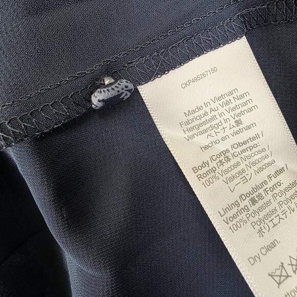 Madewell Dress Womens Large Blue Floral Smocked Waist Long Sleeve Maxi Boho - Picture 10 of 13